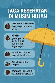 Gambar artikel TIPS MENJAGA  KESEHATAN DI MUSIM HUJAN
