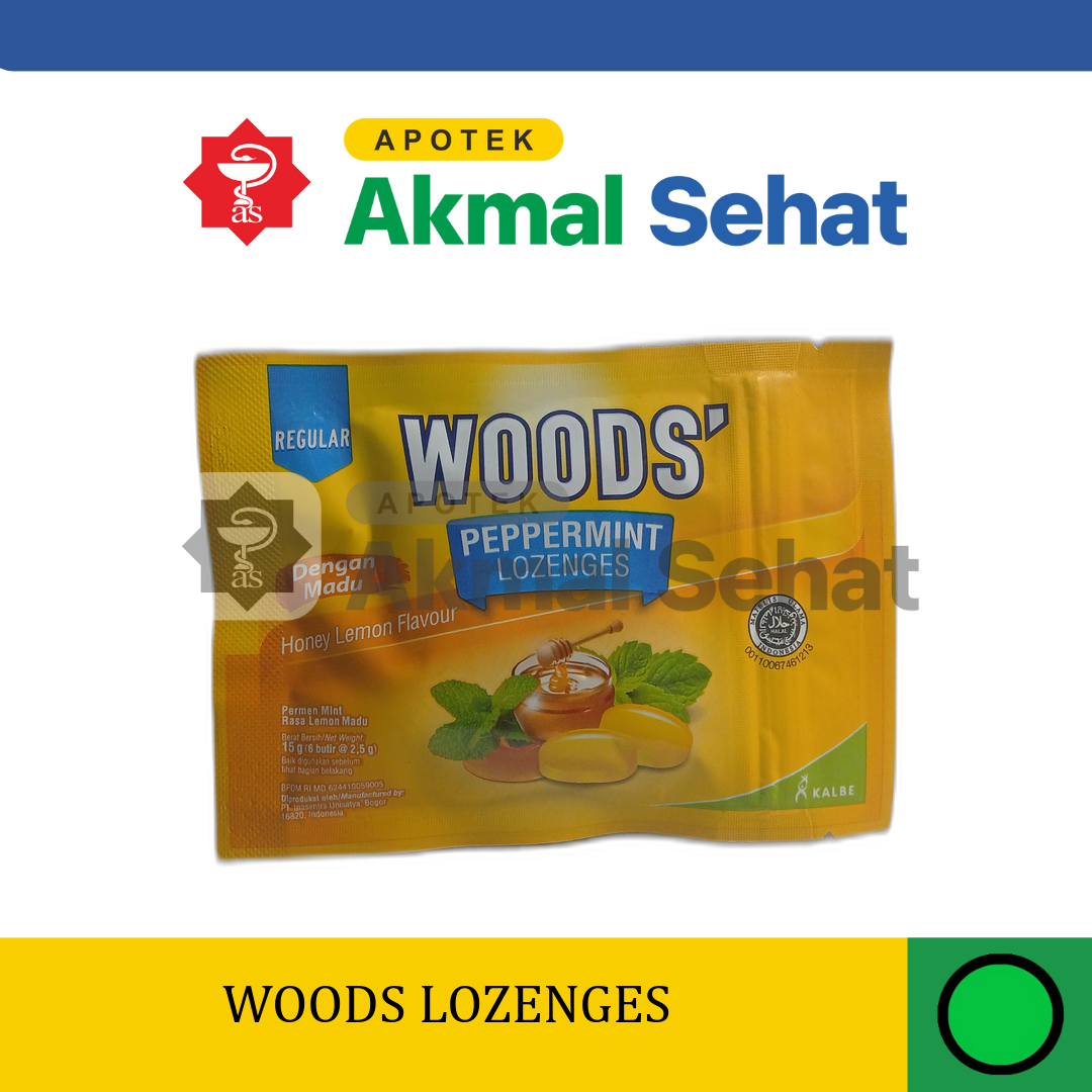 Woods Peppermint Honey Lemon Flavour Lozenges