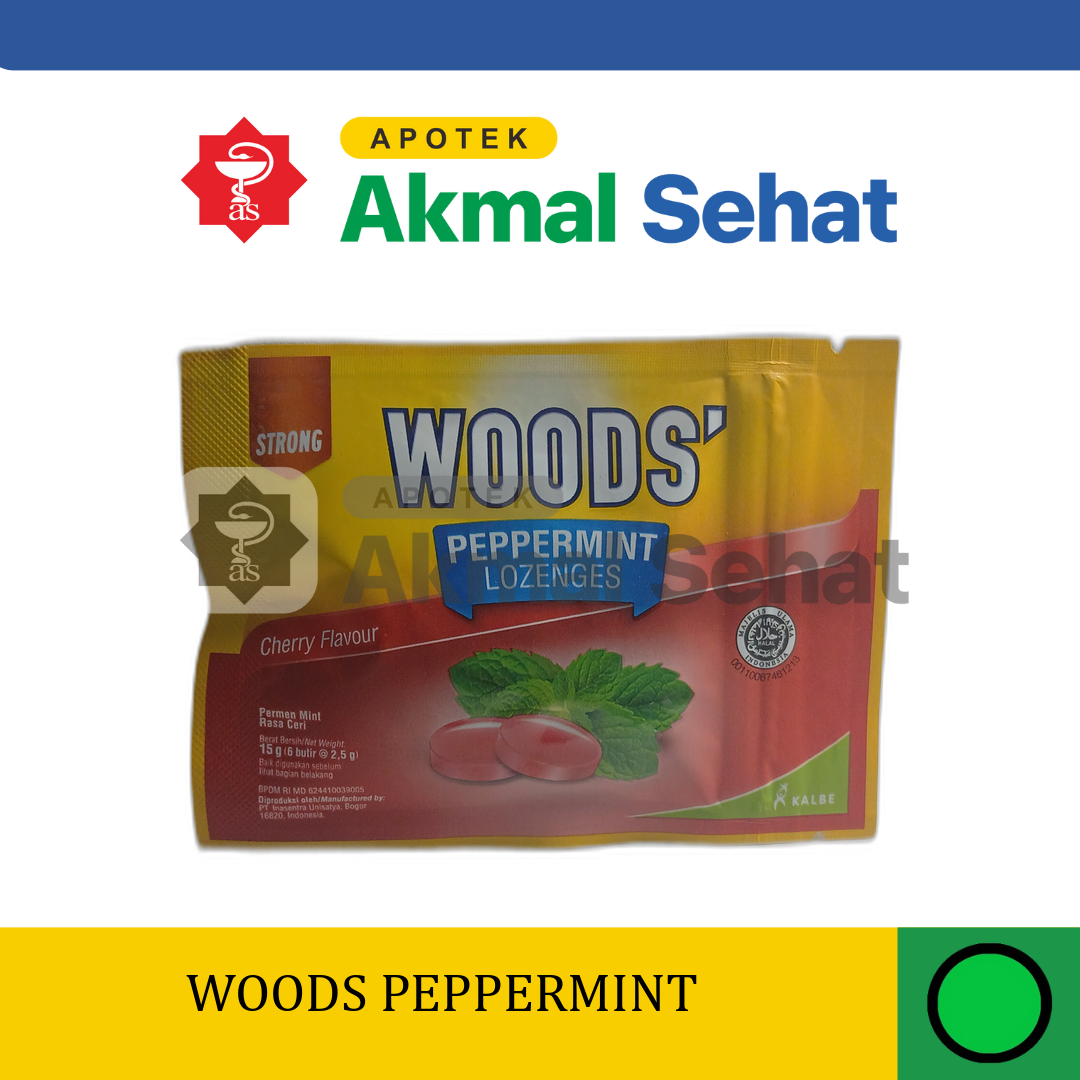 Woods Peppermint Lozenges Rasa Cherry